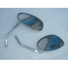 ZRCÁTKA PÁR - CHROMOVANÁ  - M10X1,25  - KAPKA 